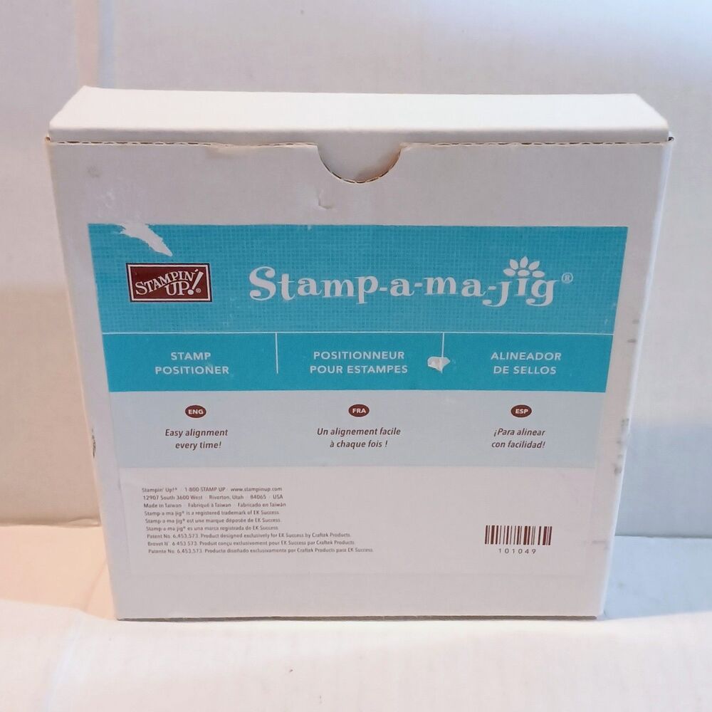 Stampin' Up Stamp-a-ma-jig Stamp Positioner-Included Image Sheet-Retired-NEW